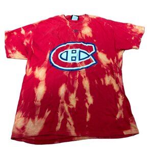 NHL Montreal Canadiens tie dye t shirt